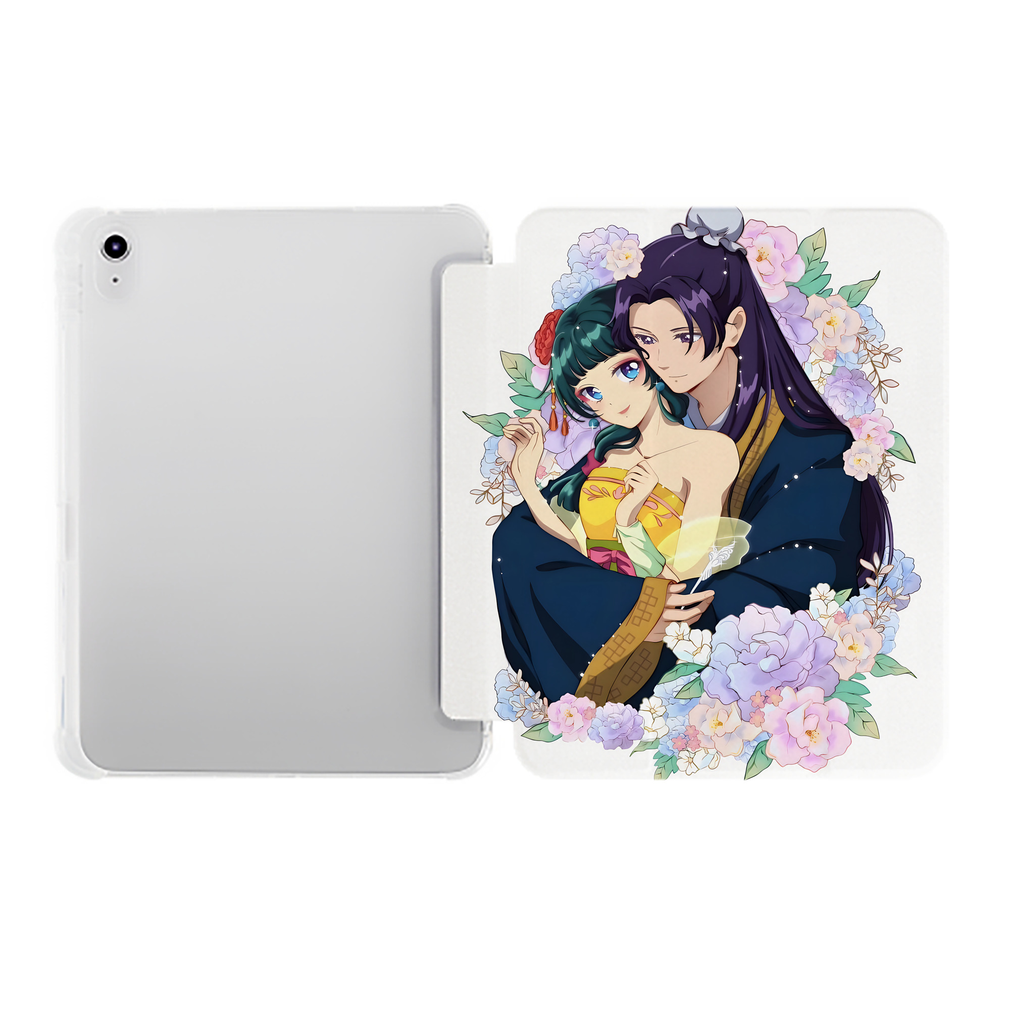 （画像用） 薬屋のひとりごと The Apothecary Diaries IPad ケース ペン収納付き 三つ折りスタンド PUレザー×シリコン 対応機種9.5/10.5/10.9インチ